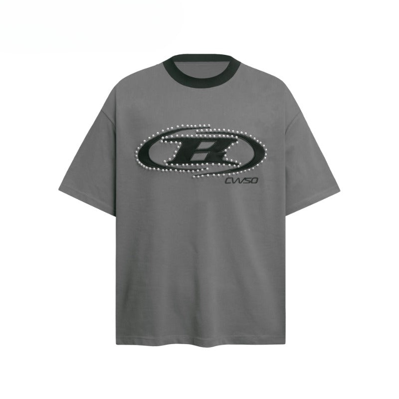 80s And 90s Vintage Pearl Embroidery Short Sleeve T-Shirts