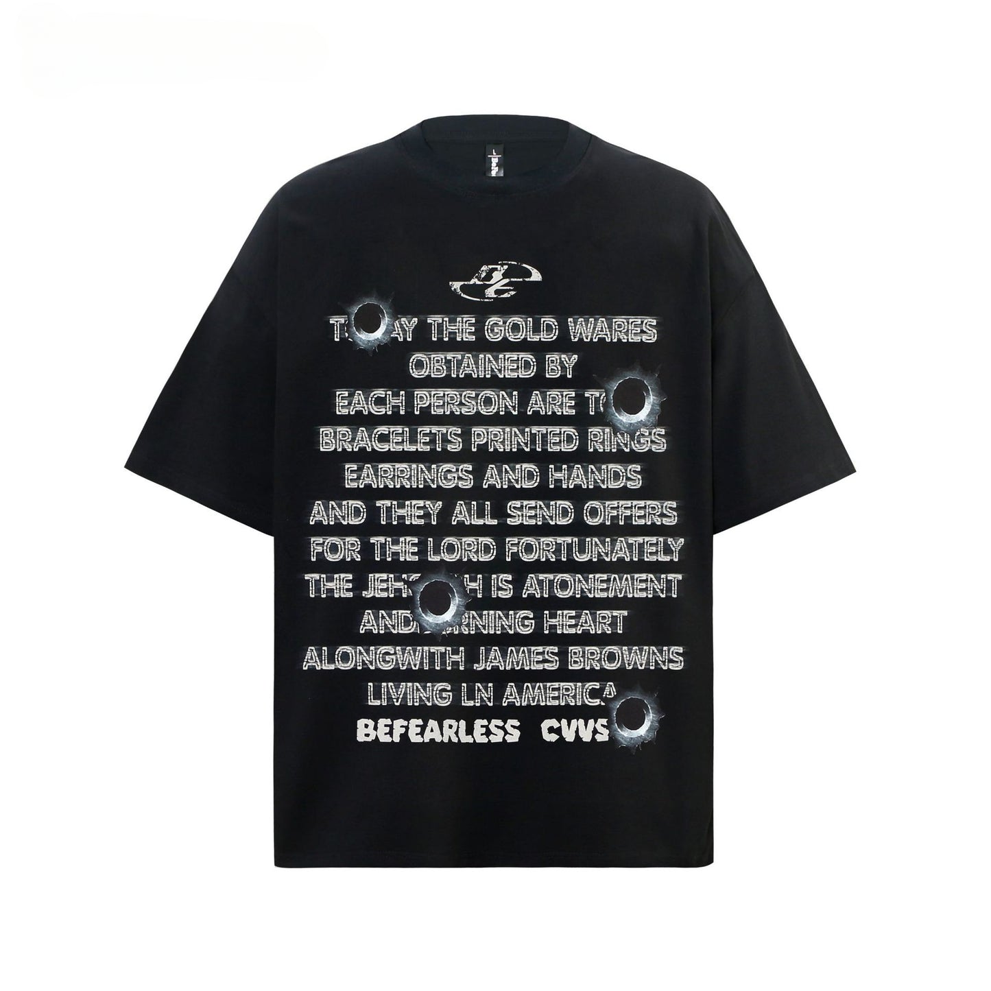 80s And 90s Vintage T Shirts Letter Short Sleeve Men's and Women's Loose