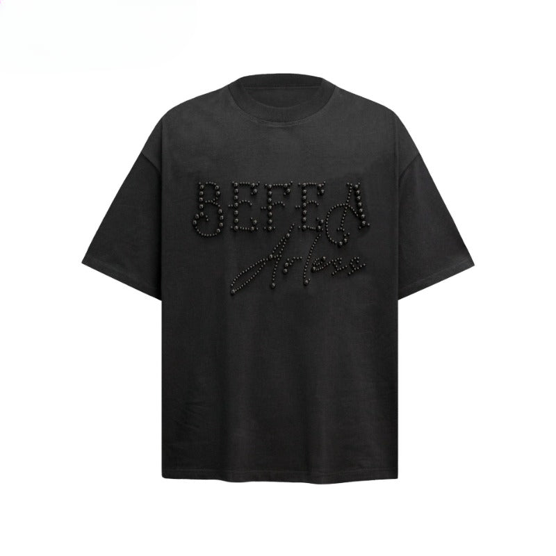 80s And 90s Vintage T Shirts Vintage Pearl Alphabet Ice Solona Heavy Crew Neck Short Sleeve T-Shirt