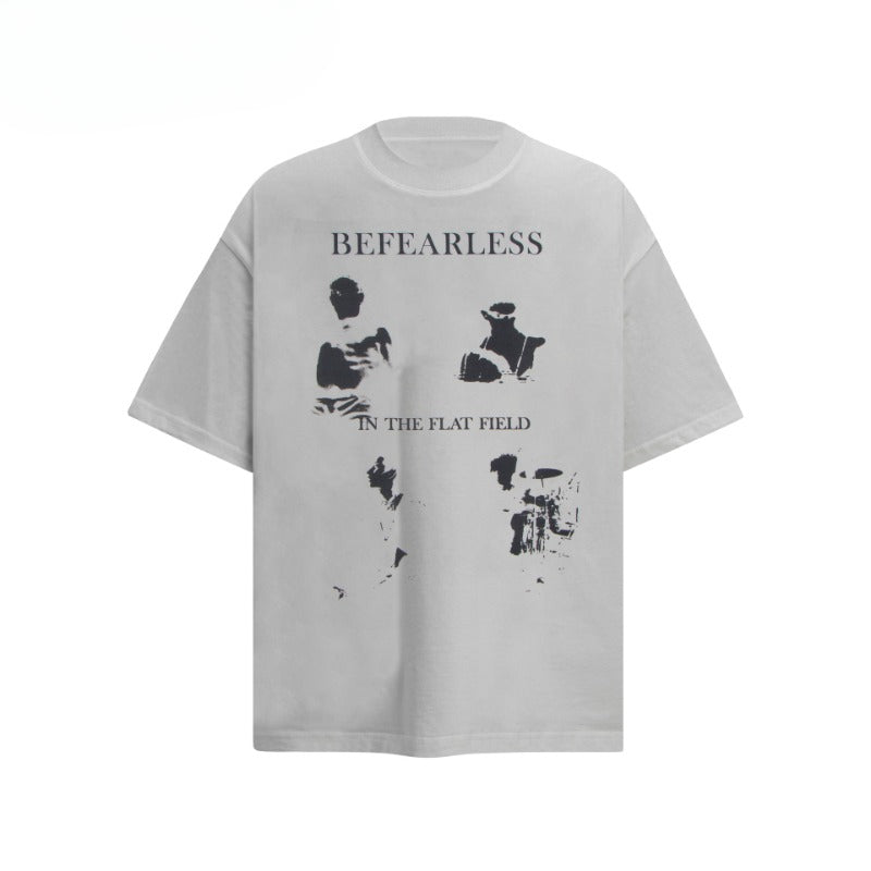 80s And 90s Vintage T Shirts Vintage Abstract Washing Water Old Short Sleeve T-Shirts