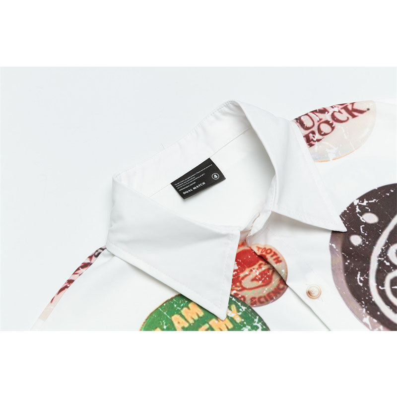 Casual Street Wear Vintage Hawaiian Style Short Sleeve Shirt