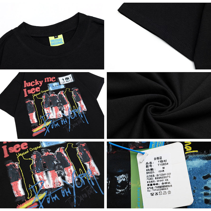 90s West Coast Hip Hop Fashion T-Shirts Spring Summer Short Sleeve T-Shirts
