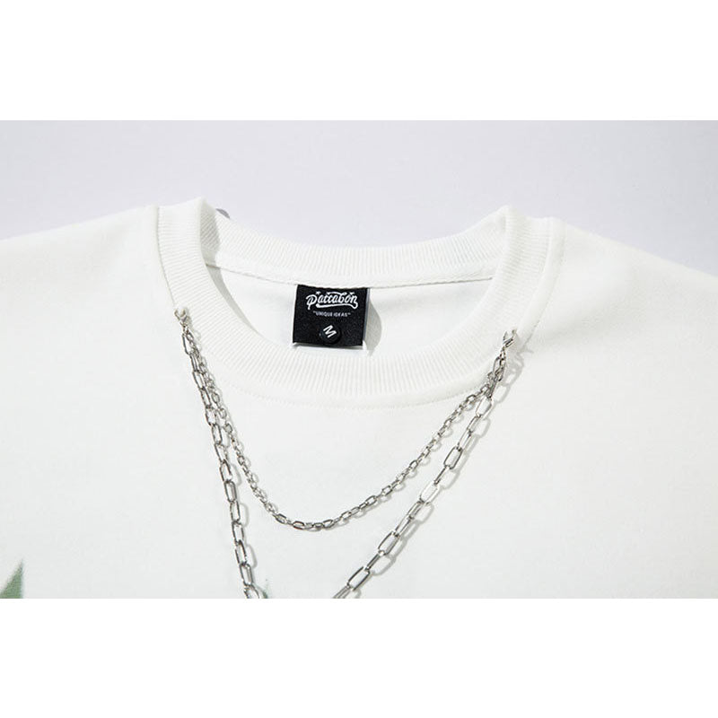 Marcas De Streetwear Vintage Star Letter Embroidery Long Sleeve T-Shirt