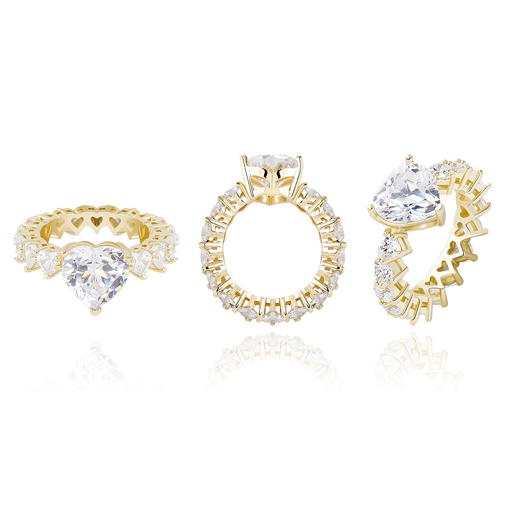 Rings Zircon Ring Full of Zirconium St. Valentine's Spectrum