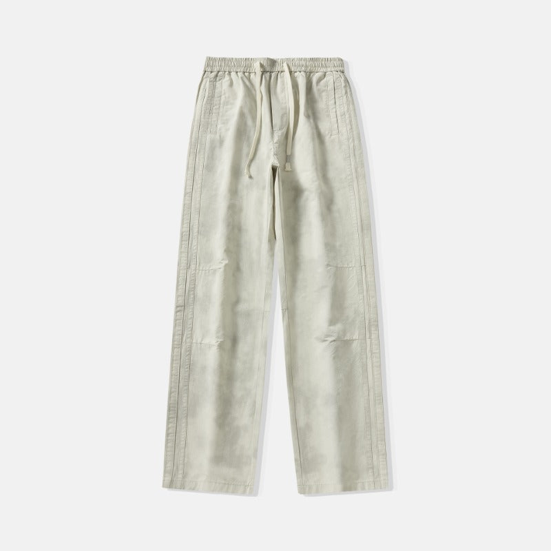 Men Casual Pants Spring Vintage Loose Straight Pants