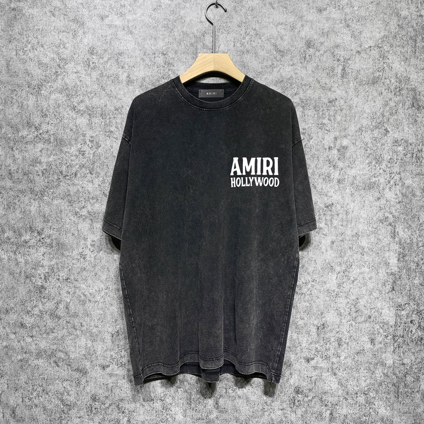 Amiri washed t-shirt wolf music short sleeve