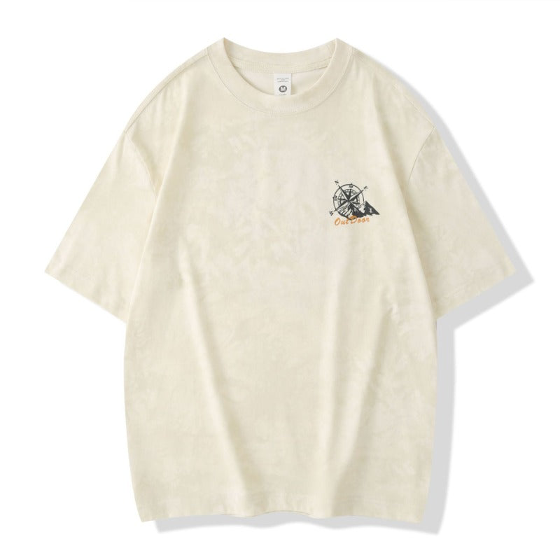 Mens T-shirts Vintage Short Sleeves Summer Loose