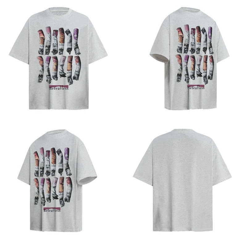 80s And 90s Vintage T Shirts Vintage Washing Water Old Printed Short Sleeve T-Shirts