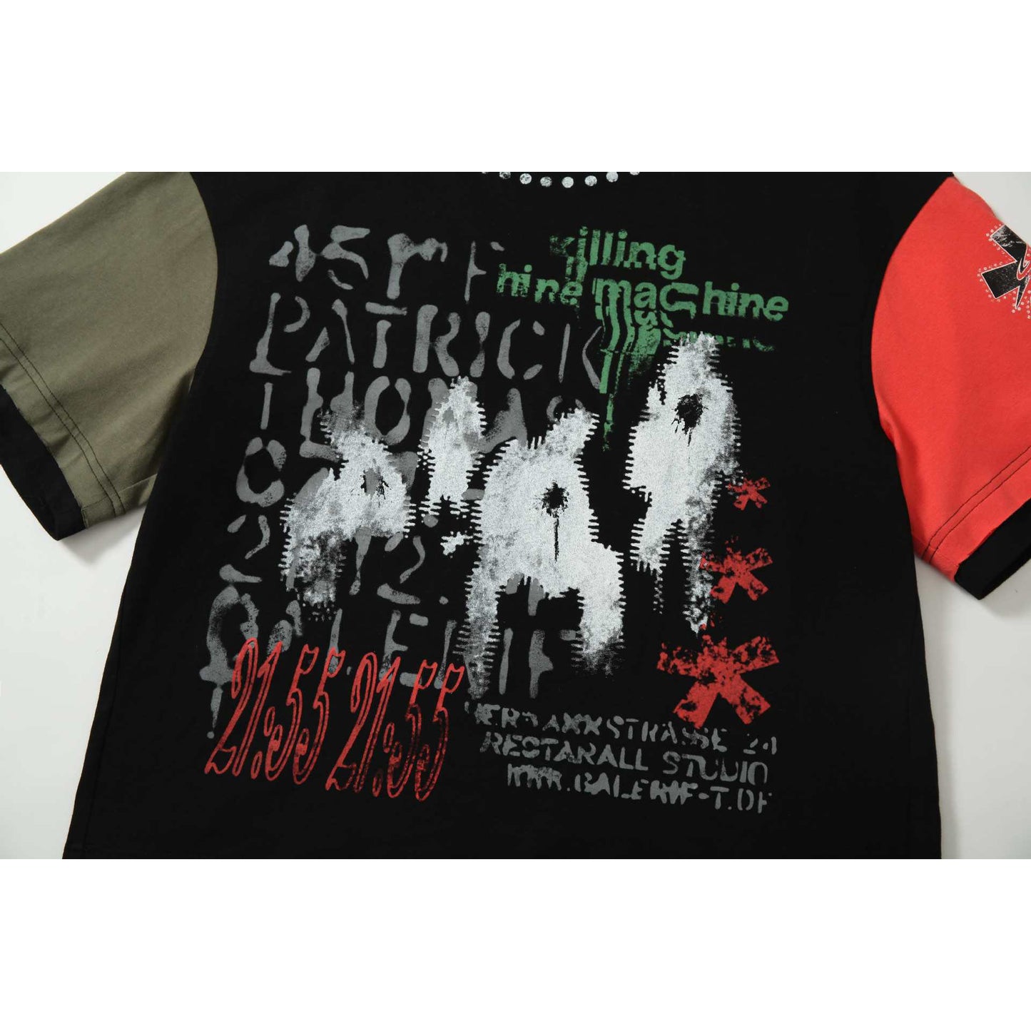 60s Style T Shirts Summer Vintage Graffiti Rock Style T-Shirt Short Sleeve