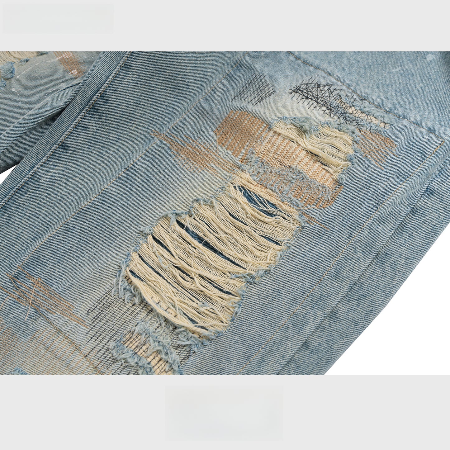 Rock Revival Jeans Washed Old Trousers Embroidered Jeans