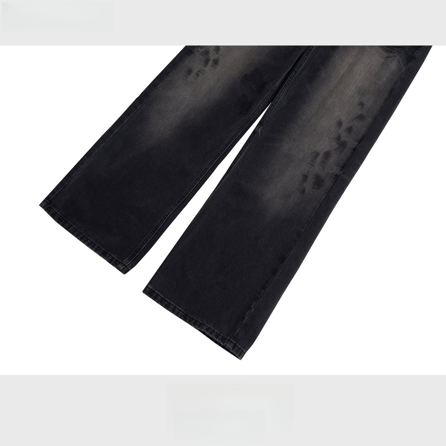 Rock Revival Jeans Vintage Hip Hop Make Old Denim Straight Pants Trousers