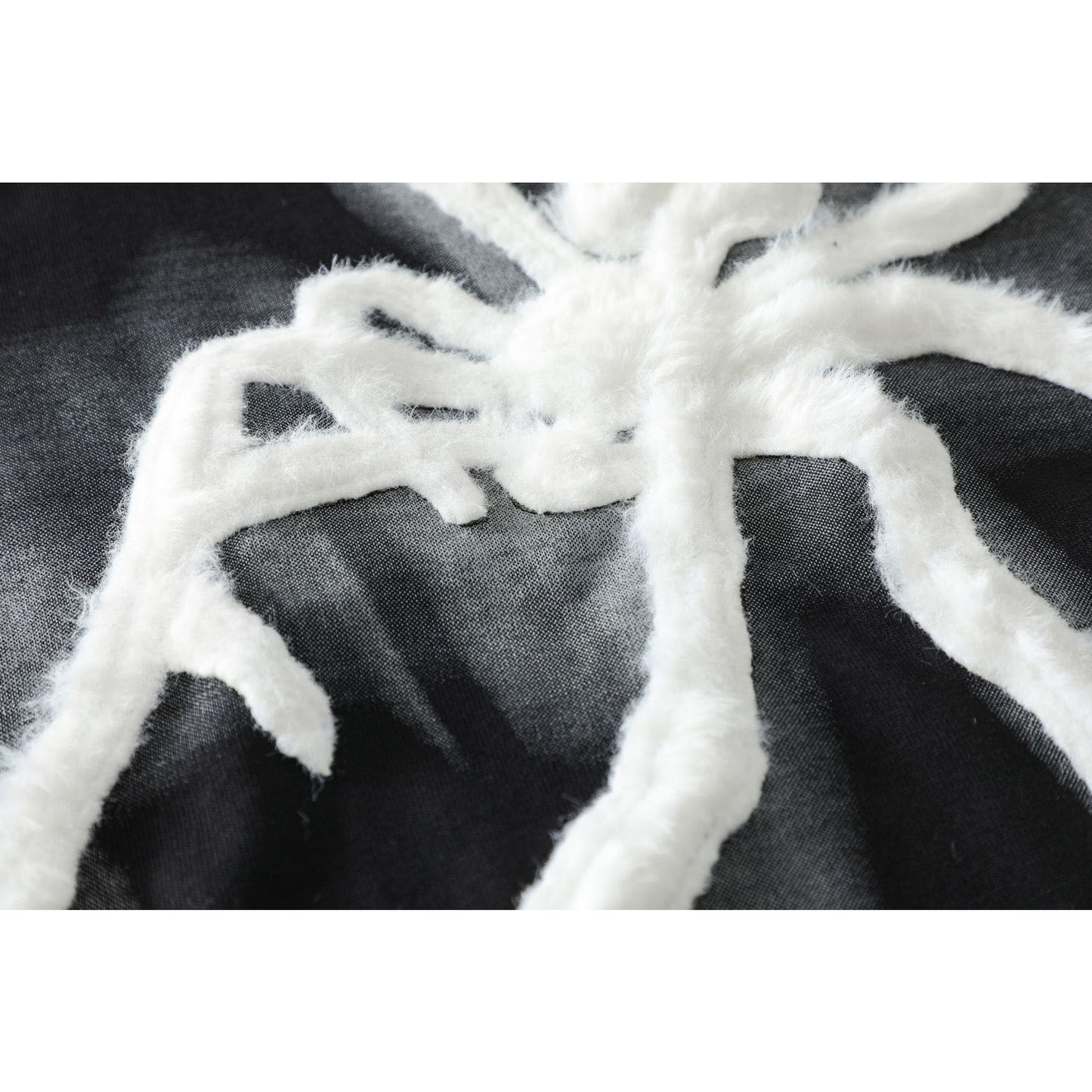 1990 Fashion T-Shirt Vintage T-Shirt Summer Spider Embroidery Short Sleeve
