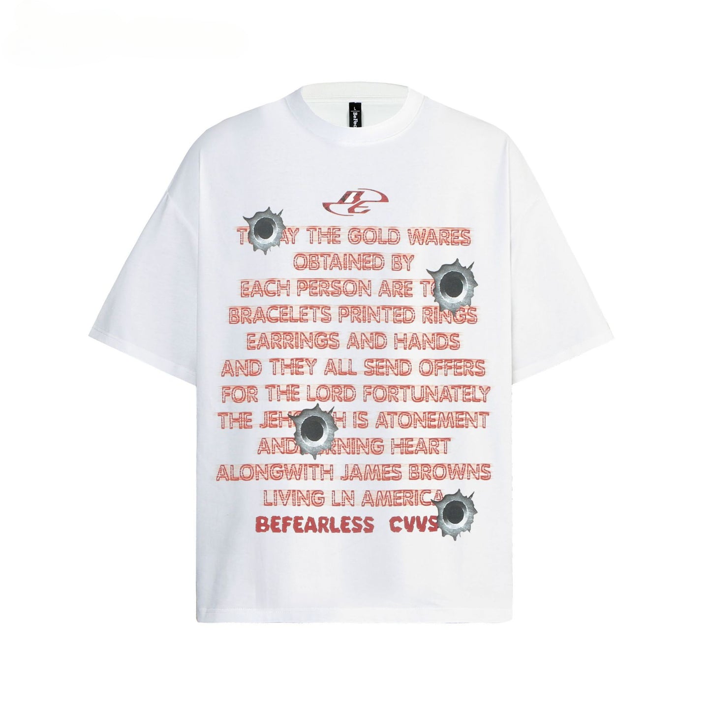 80s And 90s Vintage T Shirts Letter Short Sleeve Men's and Women's Loose