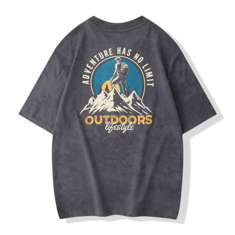 Mens T-shirts Vintage Short Sleeves Summer Loose