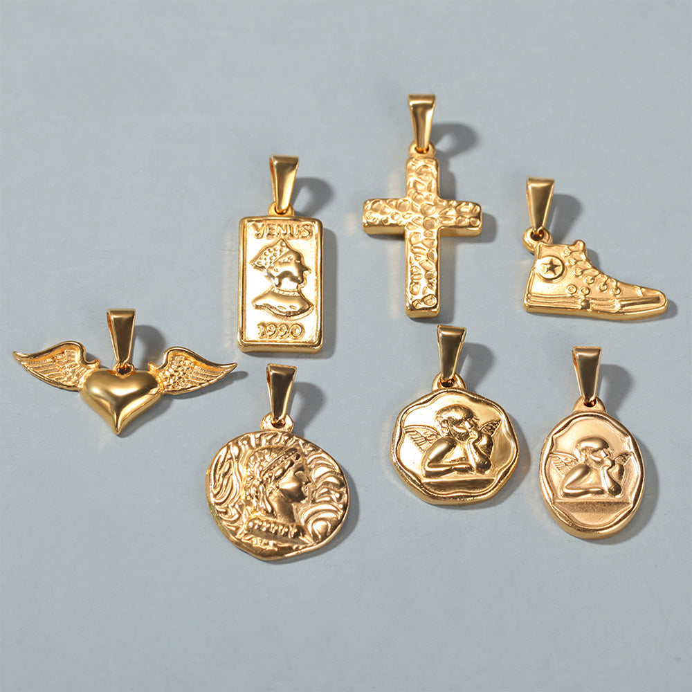 Jewelry Hip Hop Creative Jesus Pieces Alphabet Pieces Dogs Tags Crosses