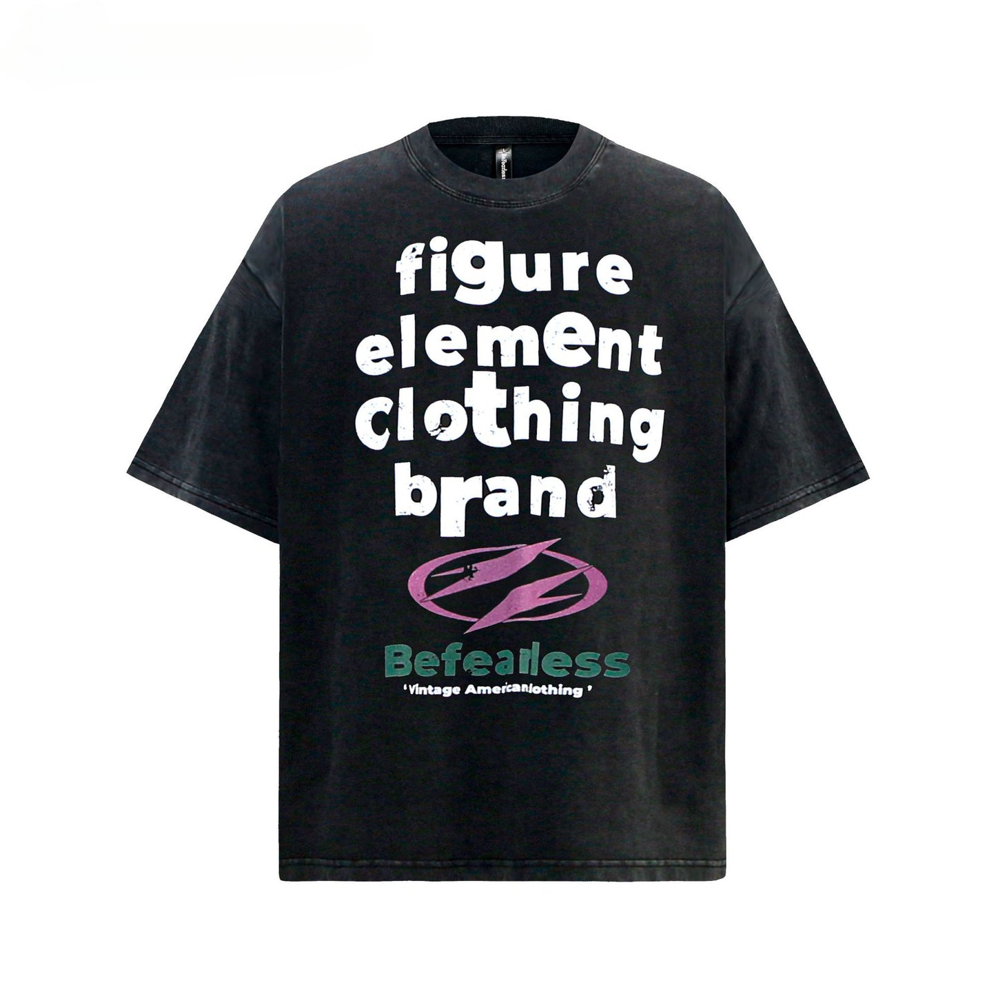 80s And 90s Vintage T Shirts Letter Short Sleeve Men's and Women's Summer Loose Top