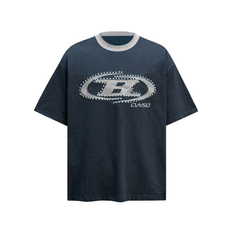 80s And 90s Vintage Pearl Embroidery Short Sleeve T-Shirts