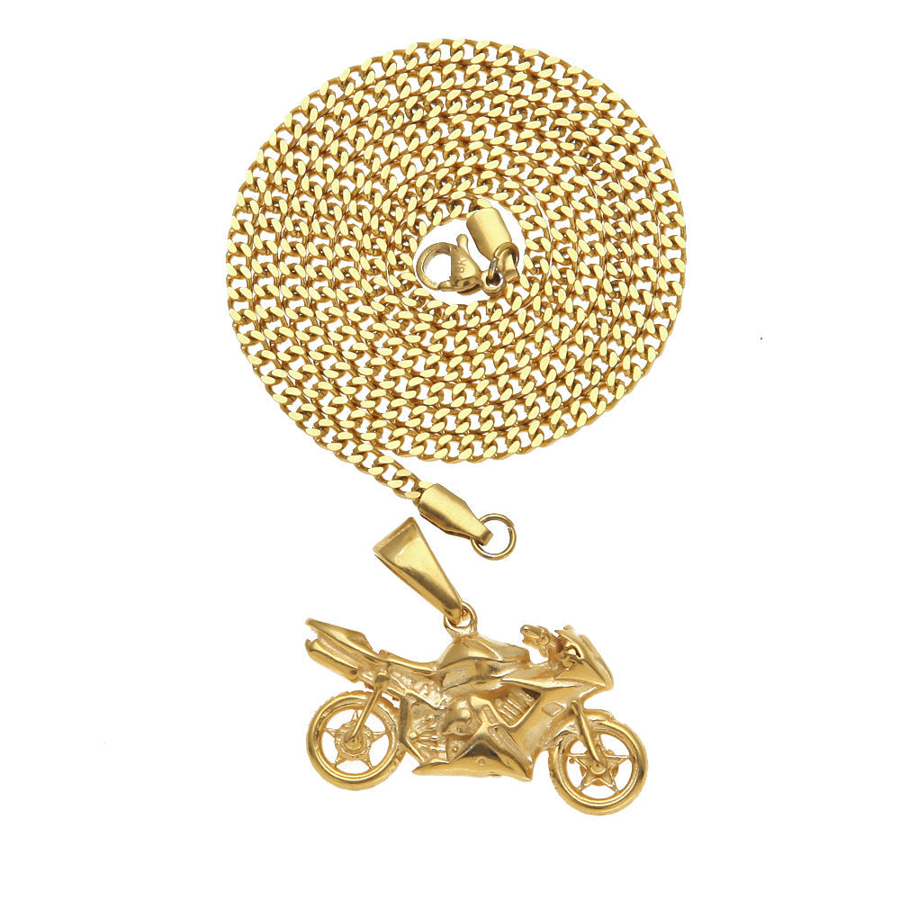 Jewelry Creative Motorcycle Pendant Necklace