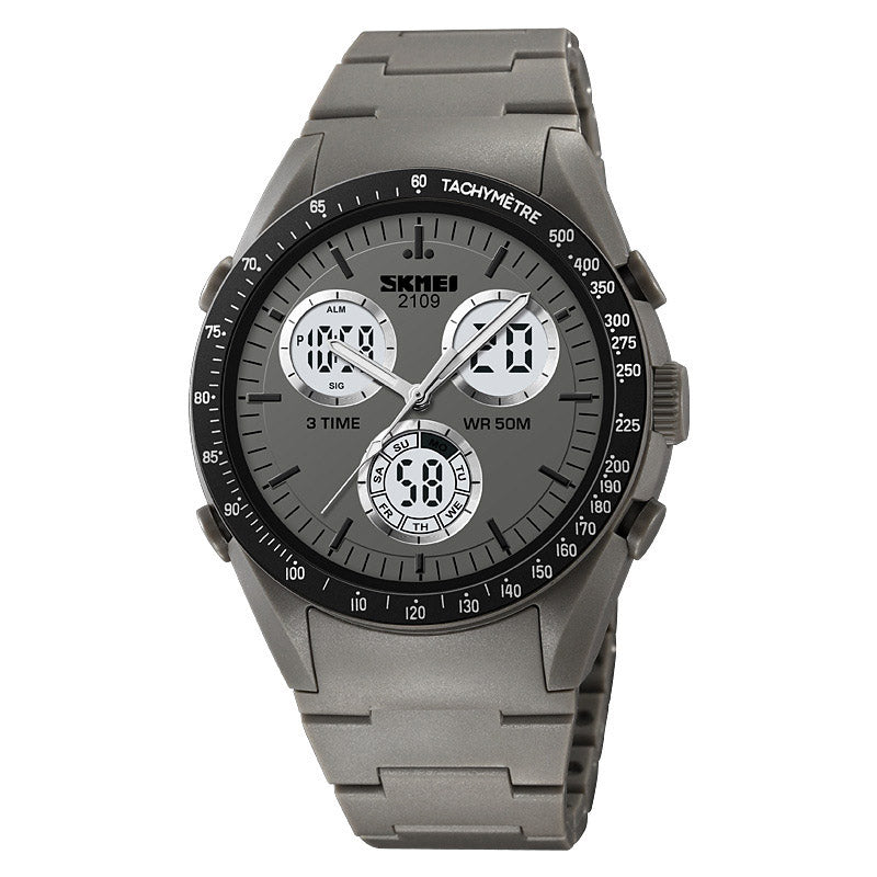 Analog-Digital Watch Sports Waterproof Electronic Watch Male
