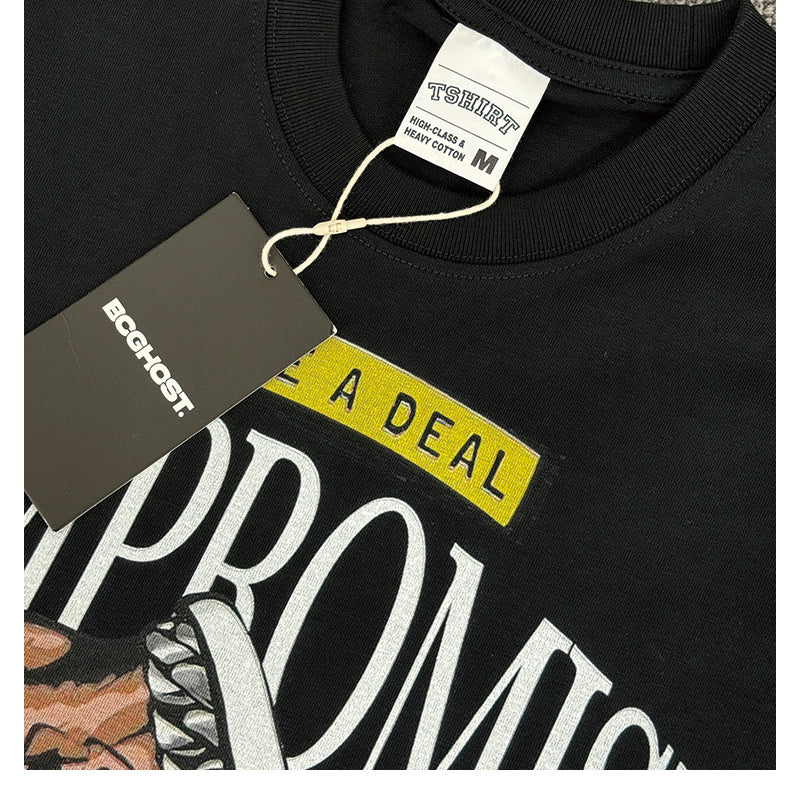 New york hip hop shop summer vintage print short sleeve t-shirt