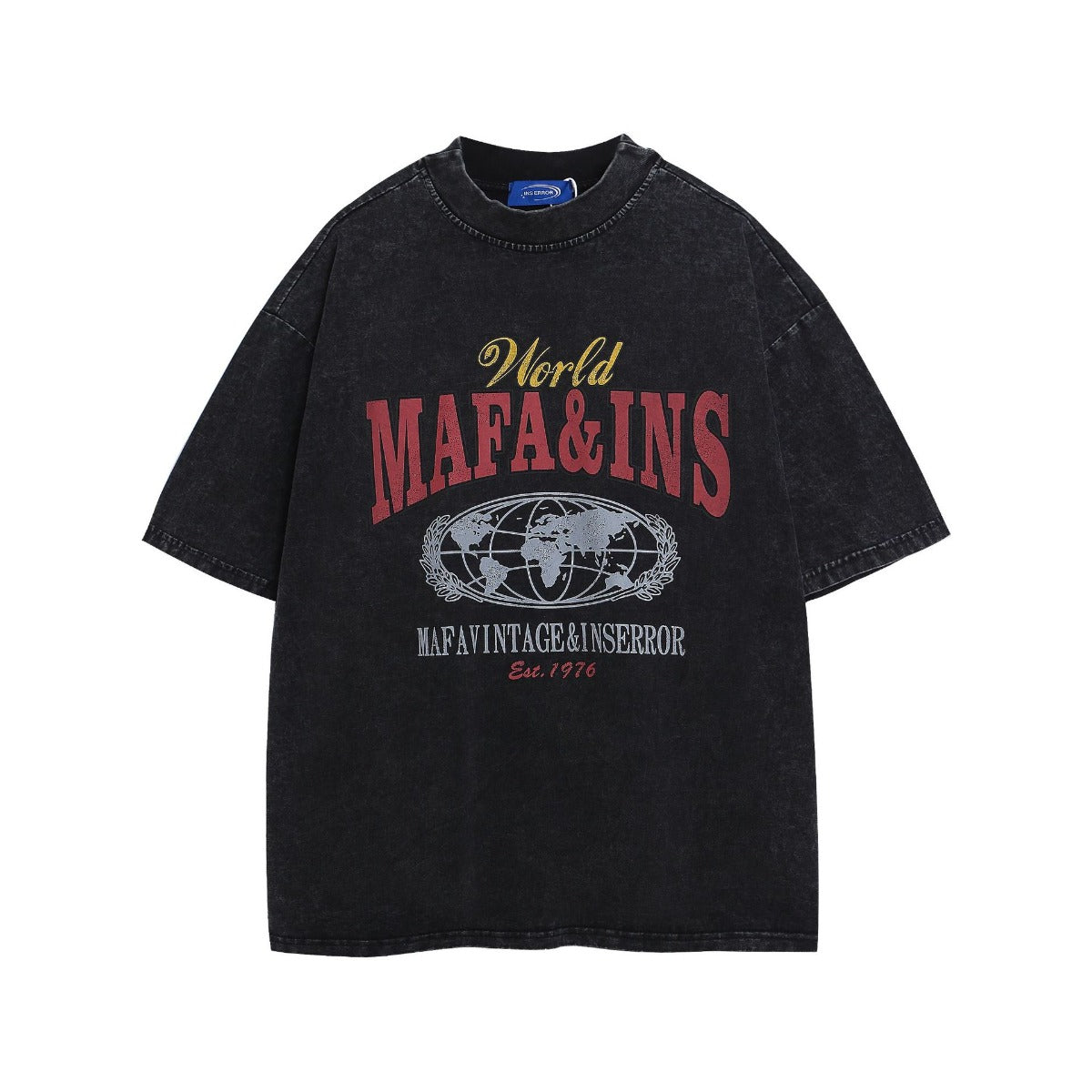 Ye T Shirt Summer Retro Washed Old T-Shirt Short Sleeve