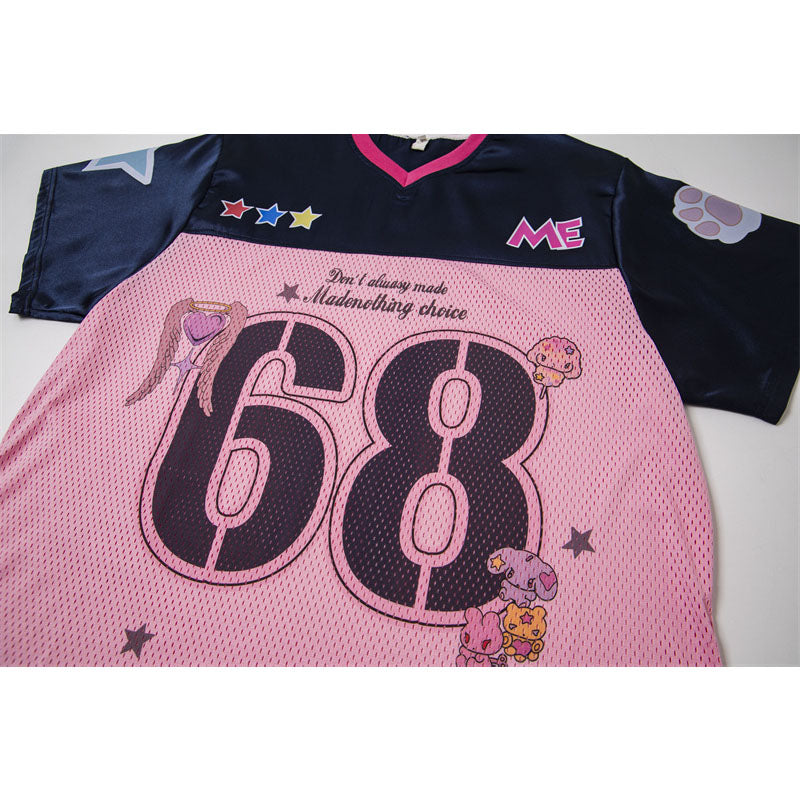 Hip Hop Shirts For Boys Vintage V Summer Quick Drying Loose Casual Sports Short Sleeve T-Shirt
