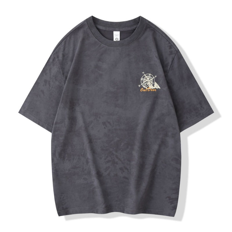 Mens T-shirts Vintage Short Sleeves Summer Loose