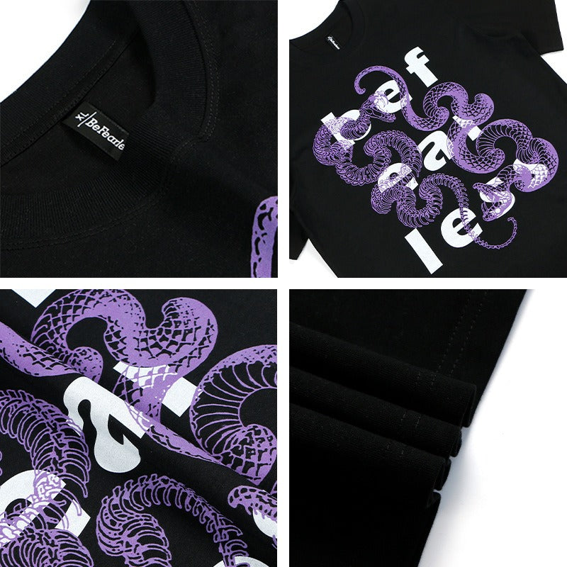 80s And 90s Vintage Snake Letter T-Shirts
