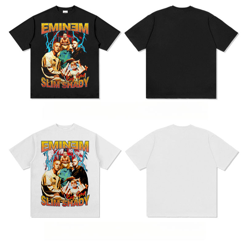 Cool t rapper hip hop EMINEM print short sleeve T