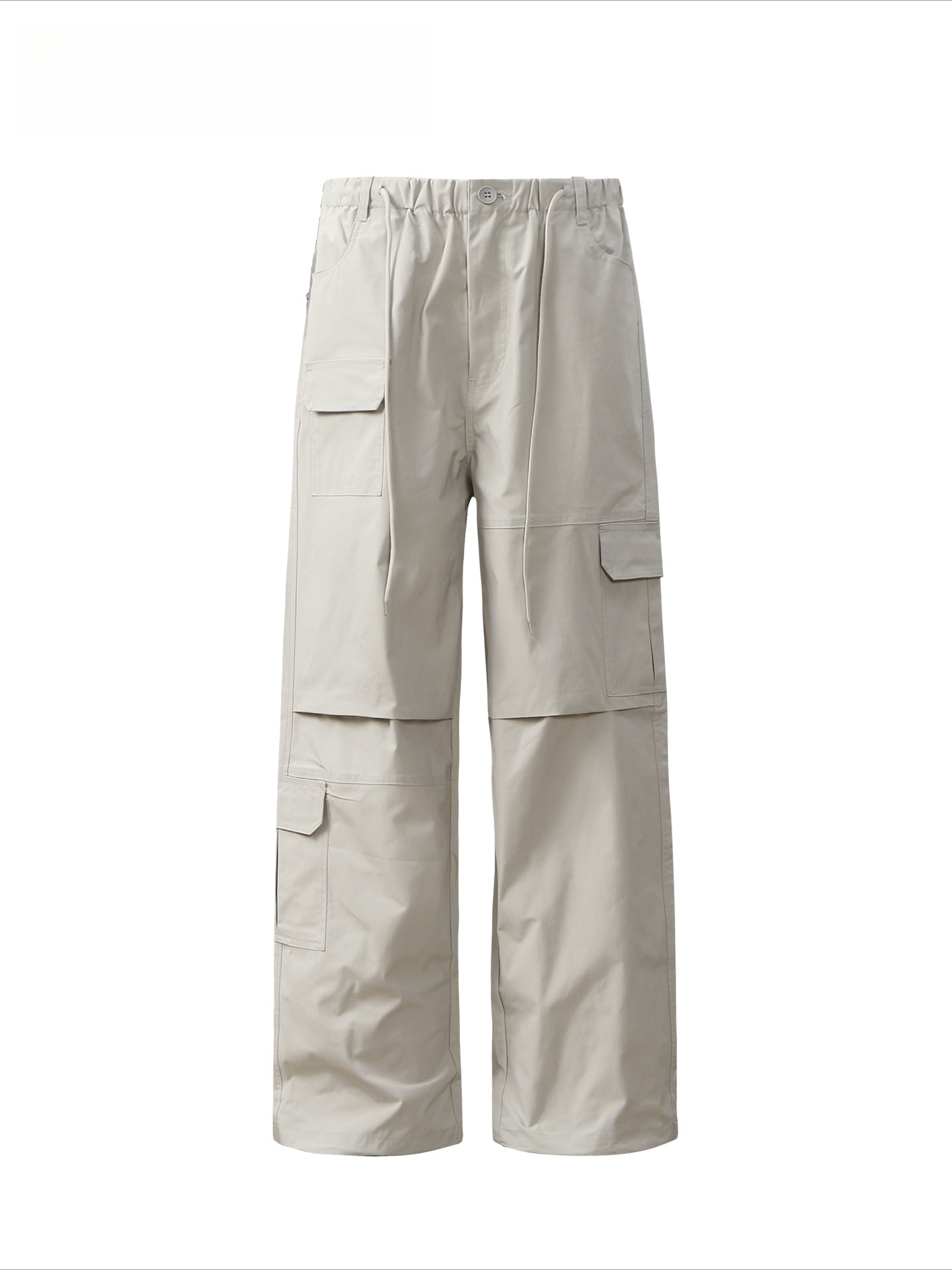Hip Hop Pants For Boys Vintage Multi-Pocket Straight Overalls Loose Casual Trousers