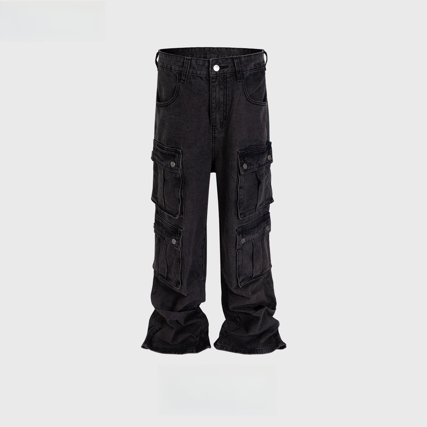 Rock Revival Jeans Long Pants Multi-Pocket Wide-Foot Jeans