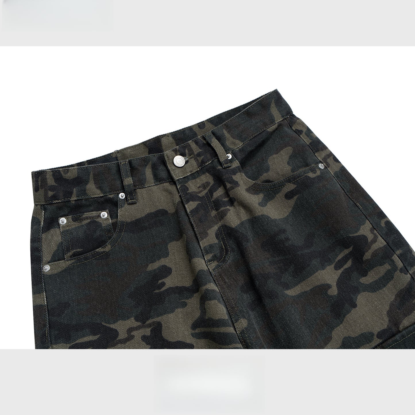 Rock Revival Jeans Camouflage Straight Pants Tooling Casual Pants