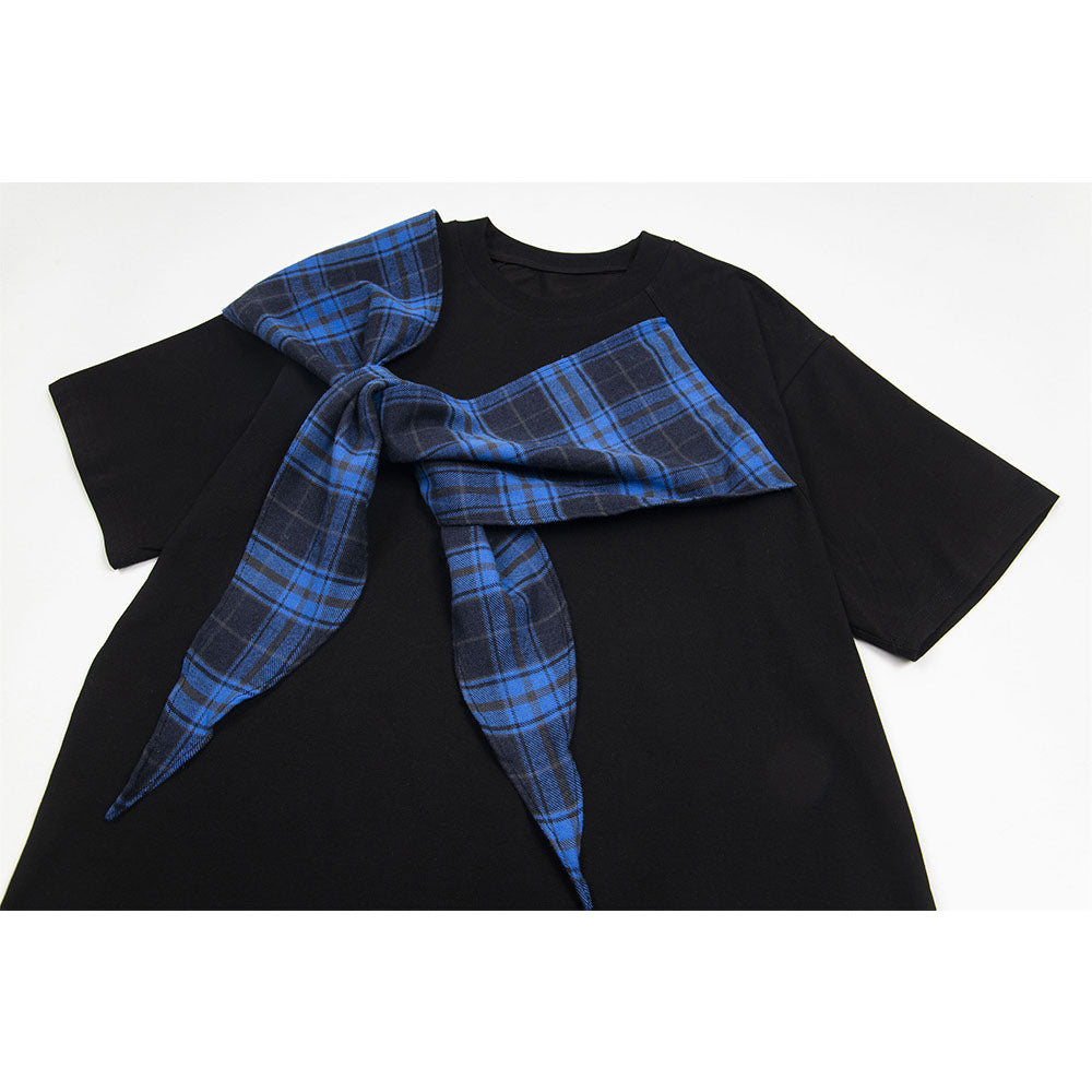 Nyc 1990 Shirt Bow Strap Loose Short Sleeve T-Shirt