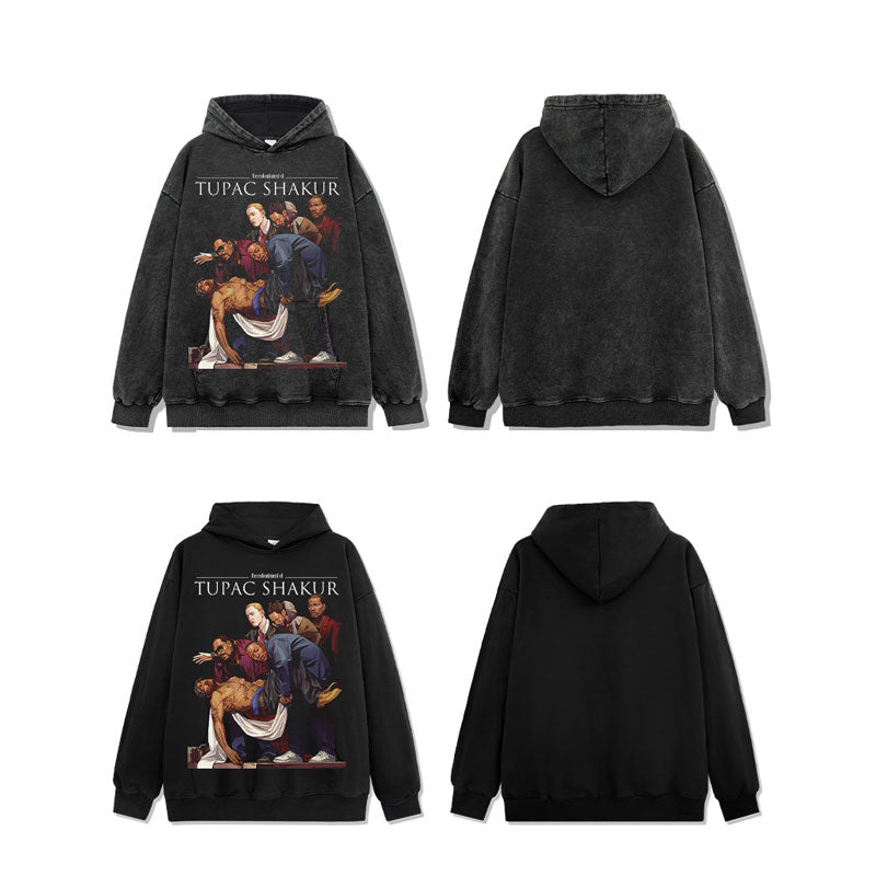 New york hip hop shop tupac shakura hooded sweater