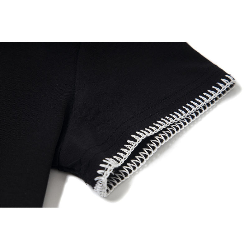 Casual Street Wear Embroidered Short Sleeve T-Shirt