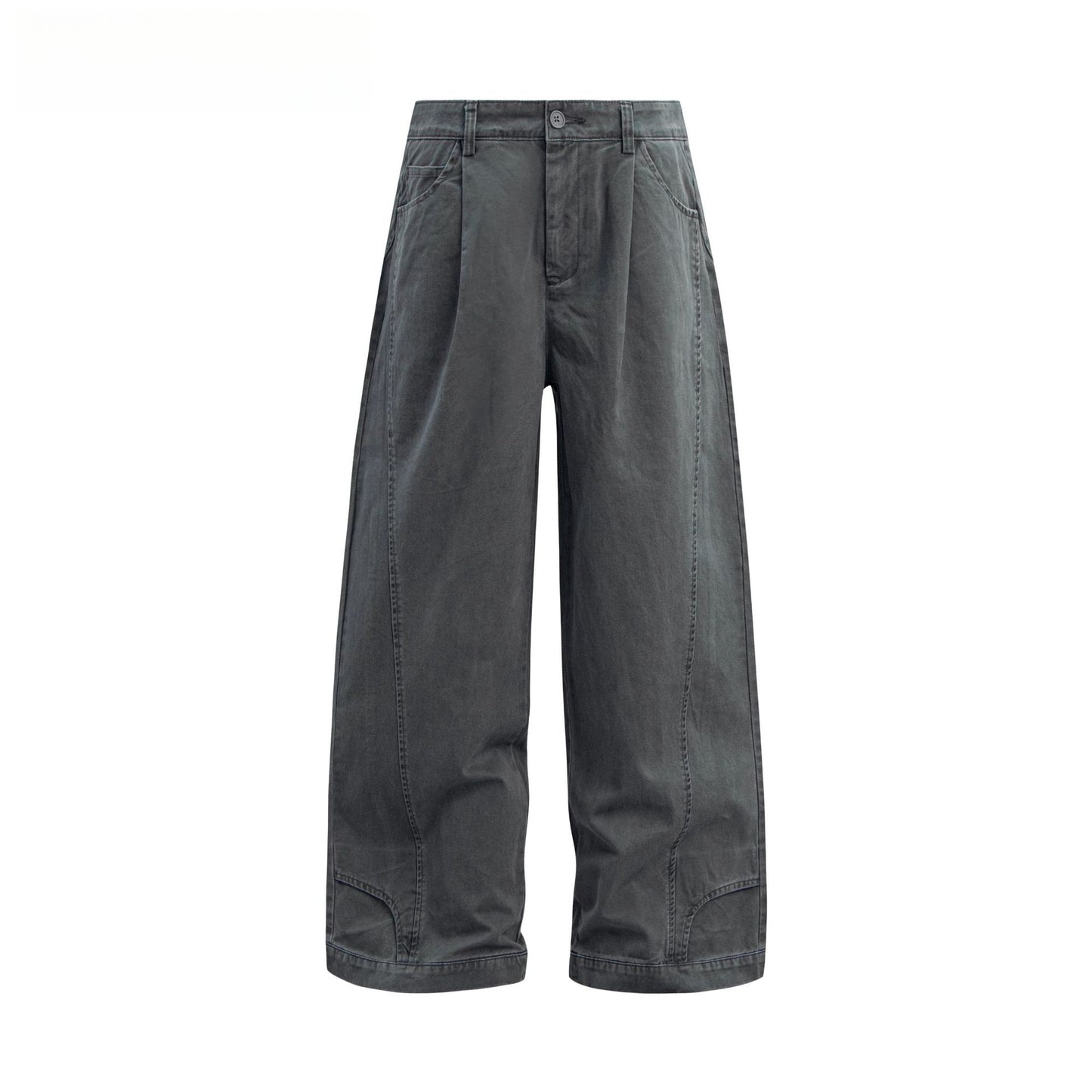 Hip Hop Pants For Boys Vintage Washing Old Straight Overalls Loose Casual Pants