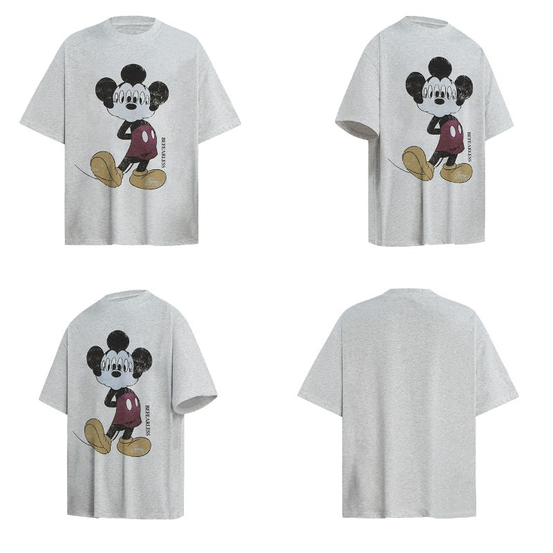 80s And 90s Vintage T Shirts Vintage Washed Funny Cartoon Short Sleeve T-Shirt