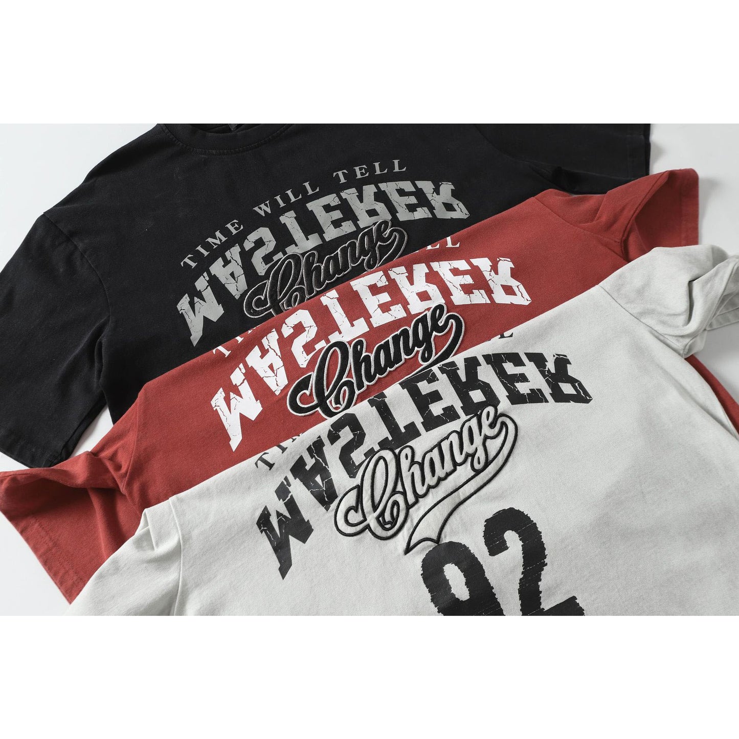 Ye T Shirt Summer Basketball Sweatshirt Washed Old Embroidered T-Shirt Short Sleeve