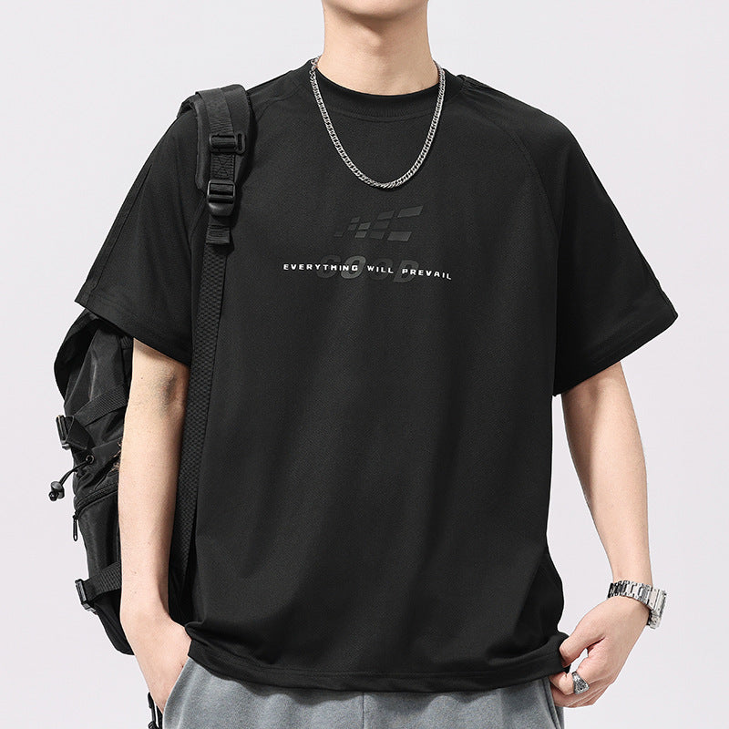 Mens T-shirts Printed Short Sleeves Summer Loose