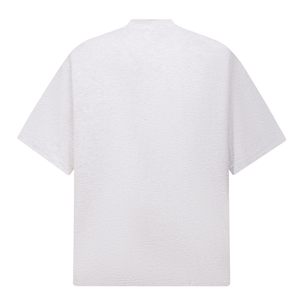 Nostalgia T Shirts Vintage gradual change letter print loose casual top