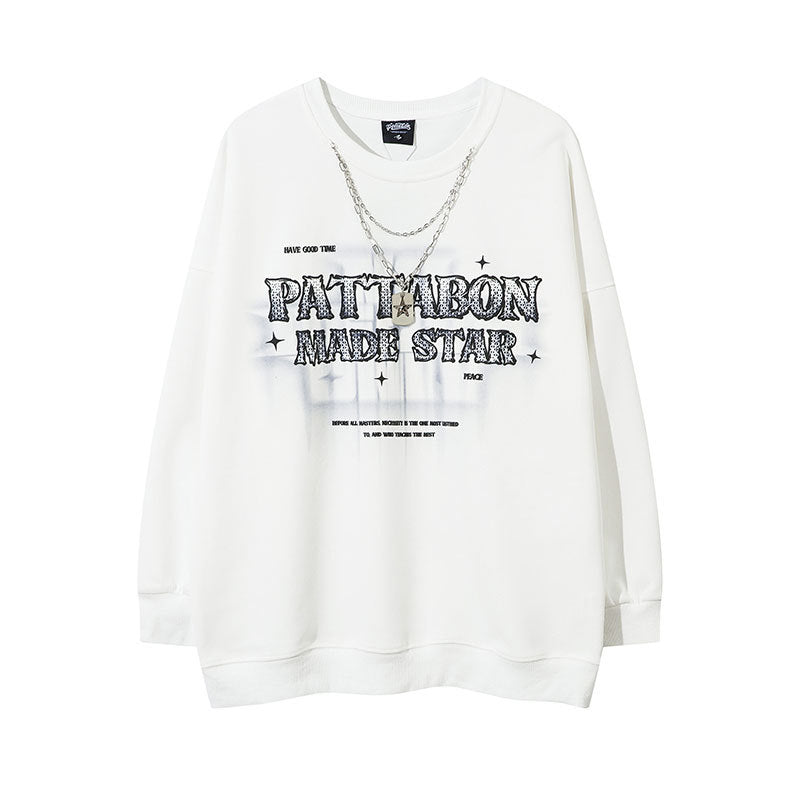 Marcas De Streetwear Autumn Long Sleeve T-Shirt Loose Crew Neck Vintage Top