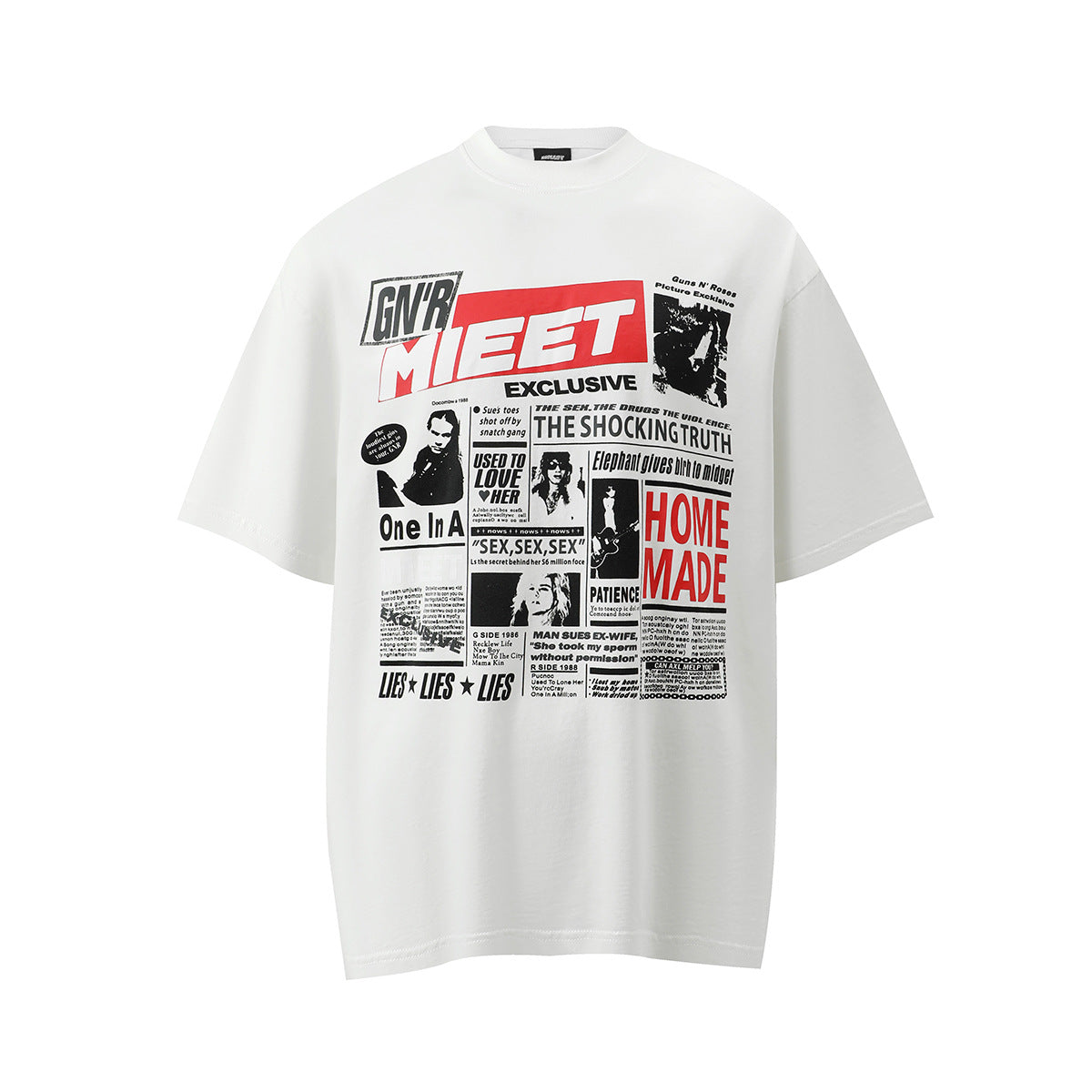 1990 Fashion T-Shirt Short Sleeve Loose