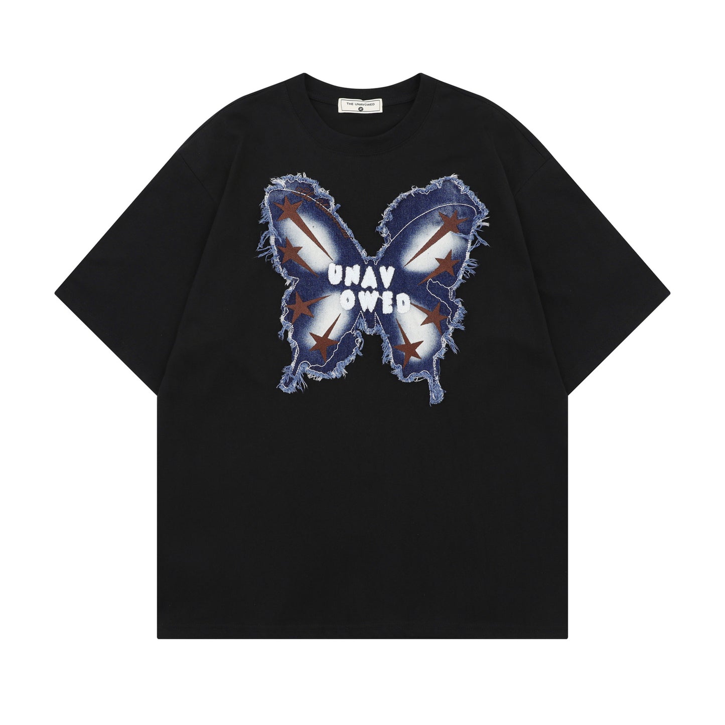 Ye T Shirt Summer Paleo Loose Butterfly Embroidery Short Sleeve T