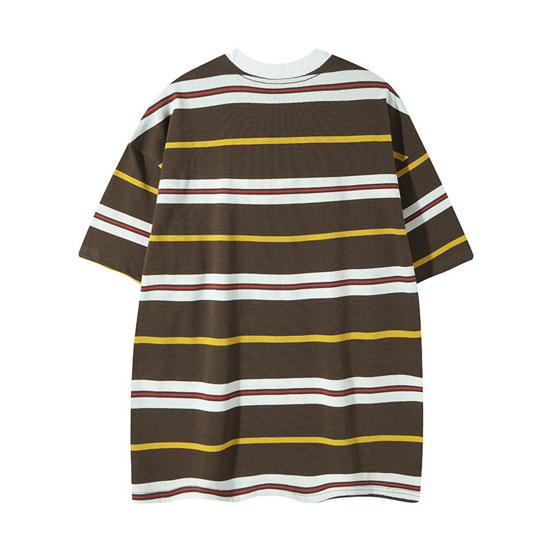 Y2K mens shirt short sleeve t-shirt loose casual