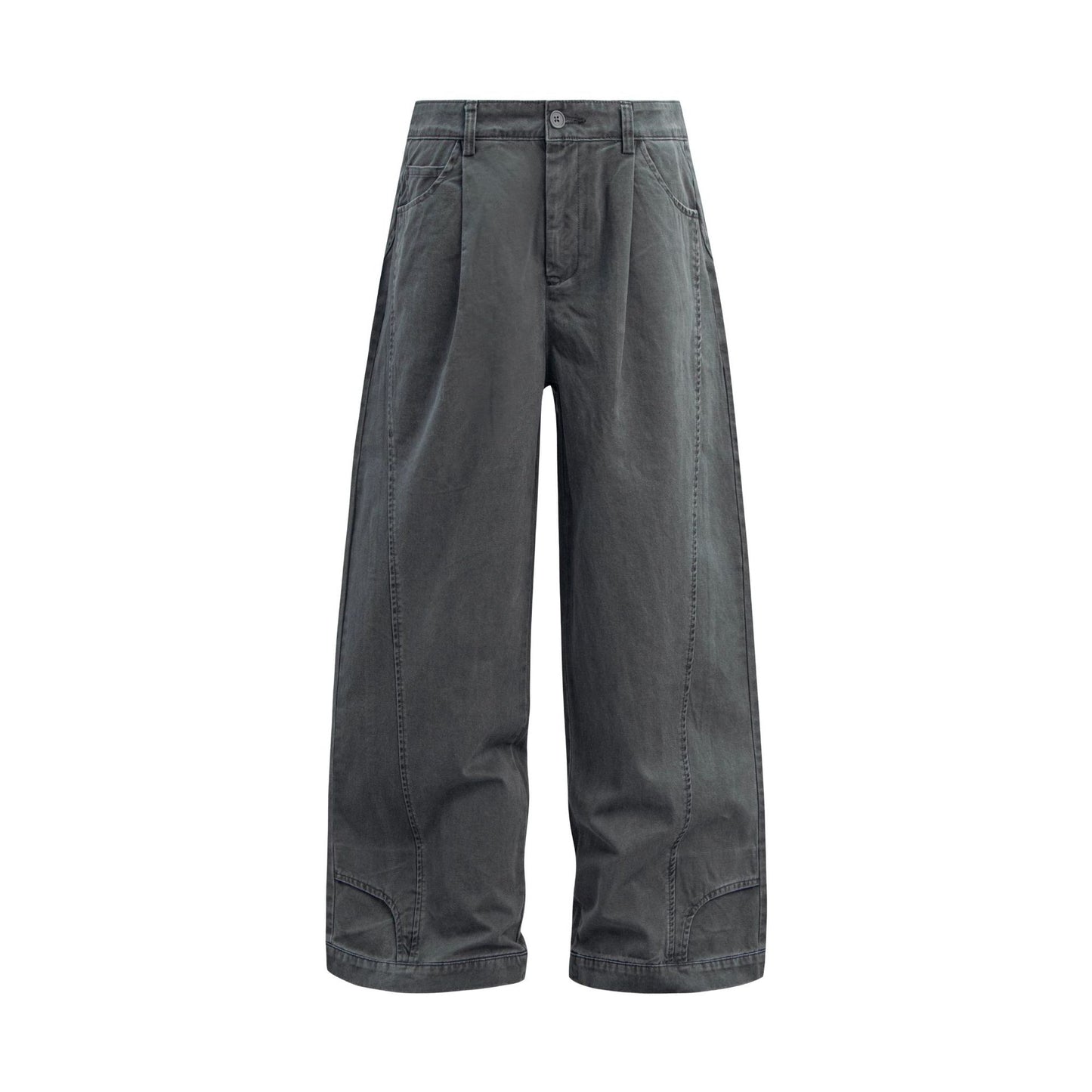 Hip Hop Pants For Boys Vintage Washing Old Straight Overalls Loose Casual Pants