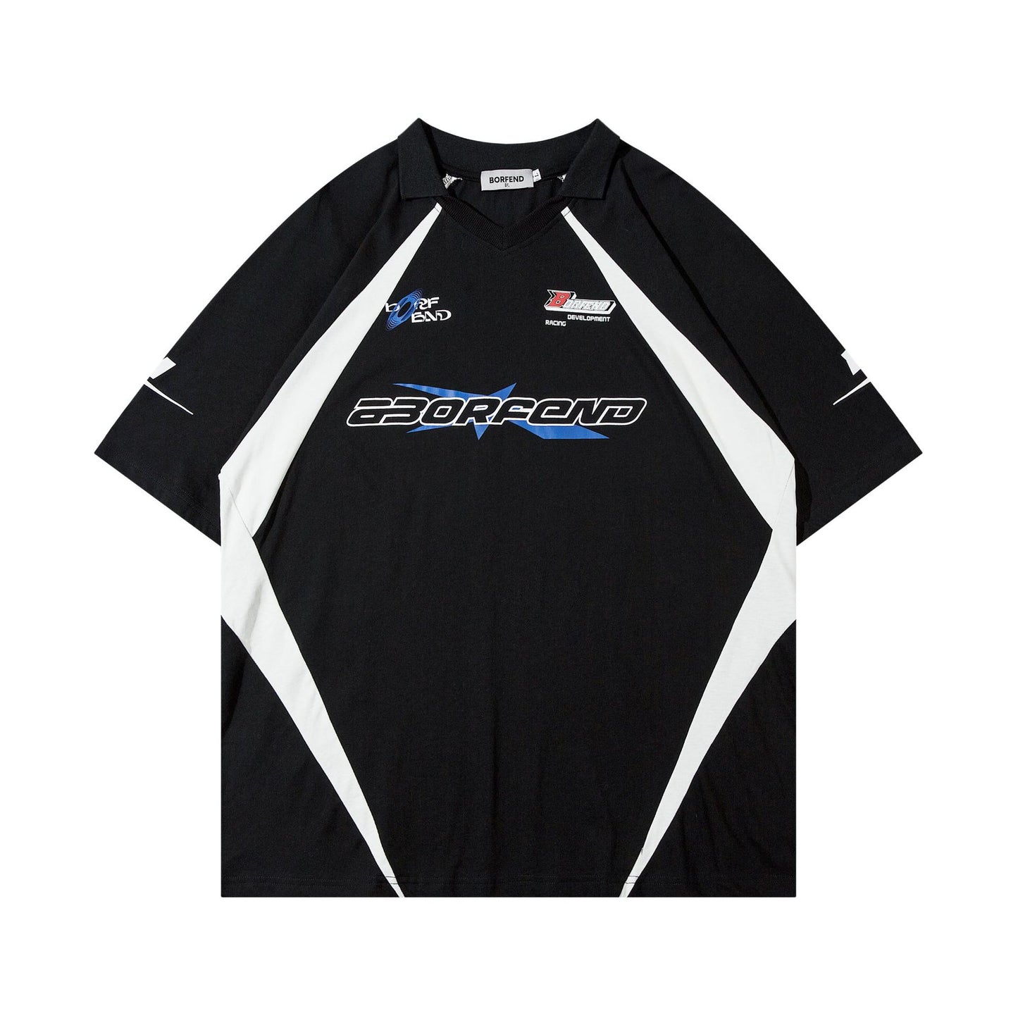 1990 Fashion T-Shirt Vintage T-Shirt Lapel Loose Sports Short Sleeve T-Shirt