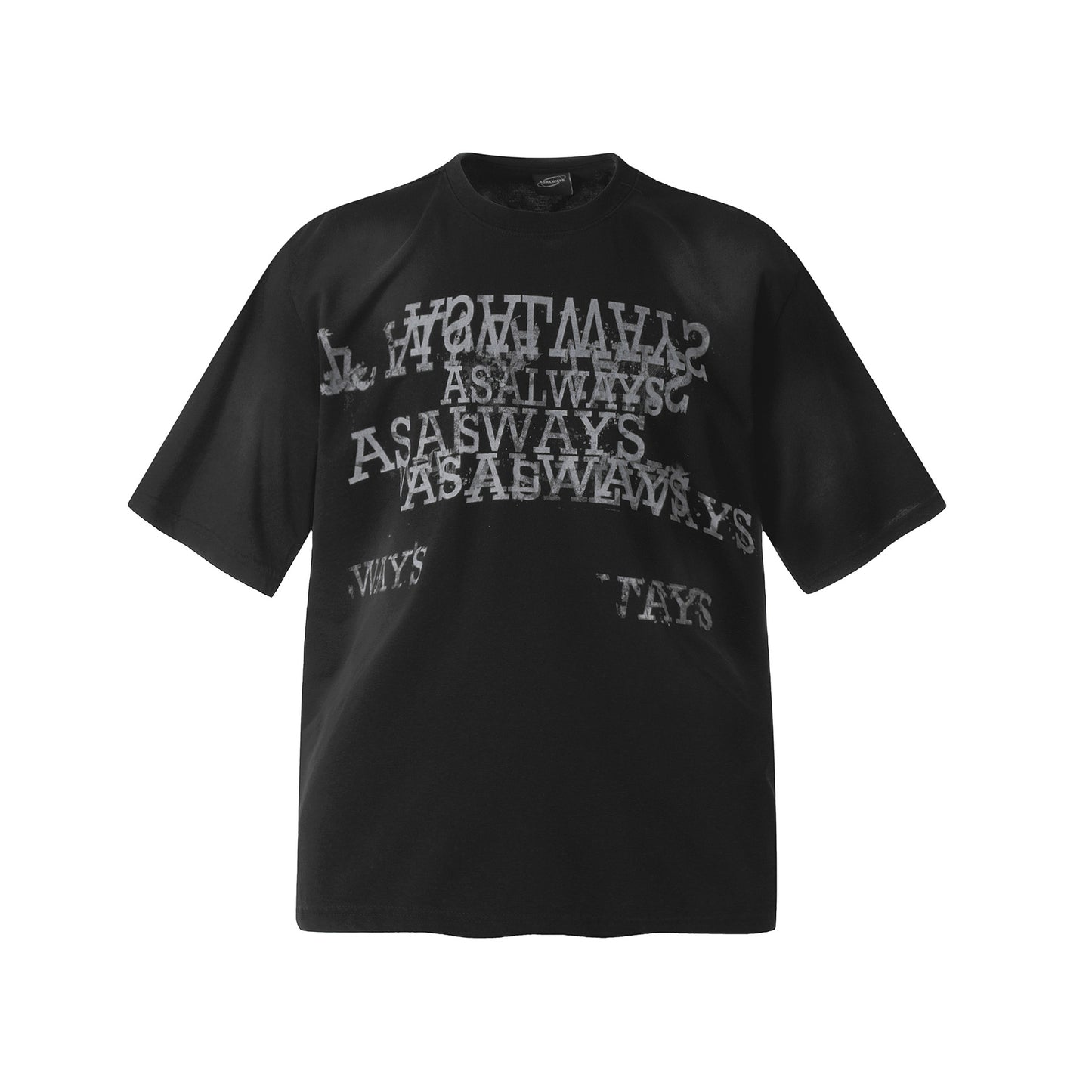 Unisex T-shirts Street Vintage Summer Alphabet Men's Loose Short Sleeve T-Shirt