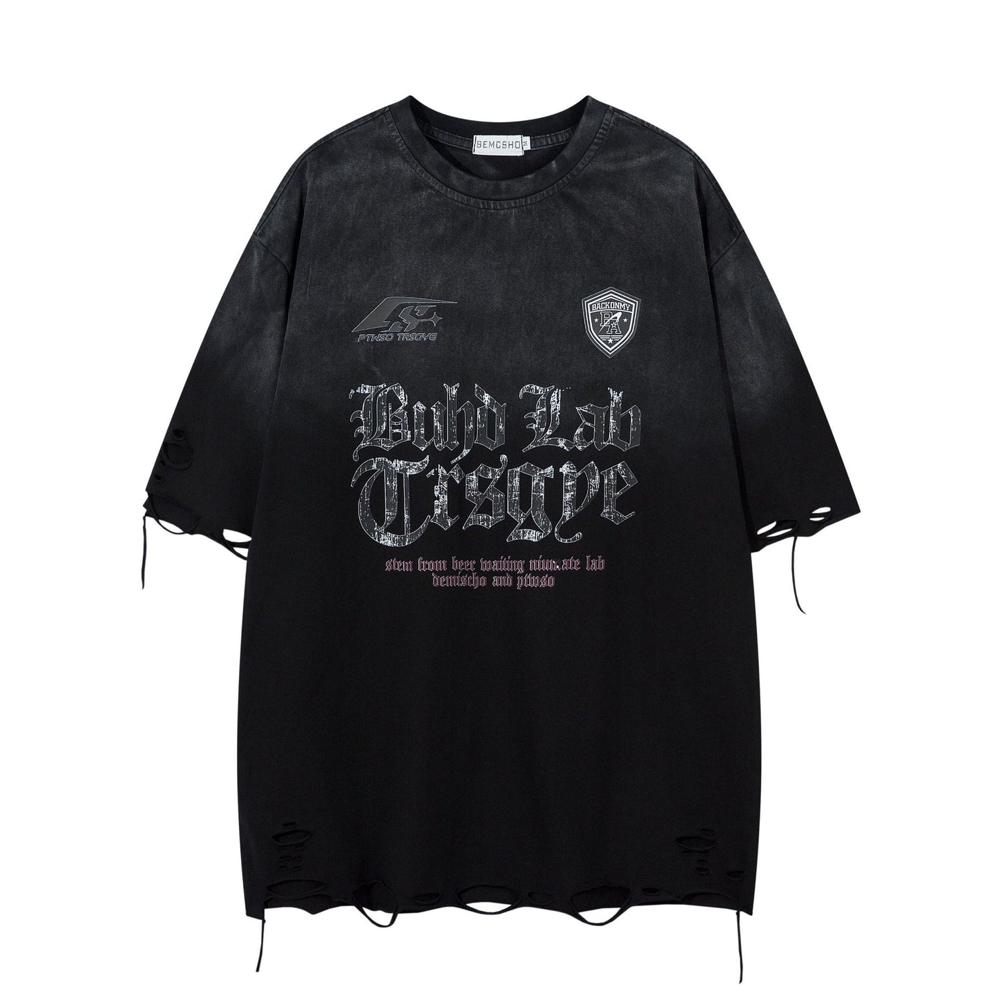 Ye T Shirt Summer Retro Washed Old Tee Short Sleeve T-Shirt