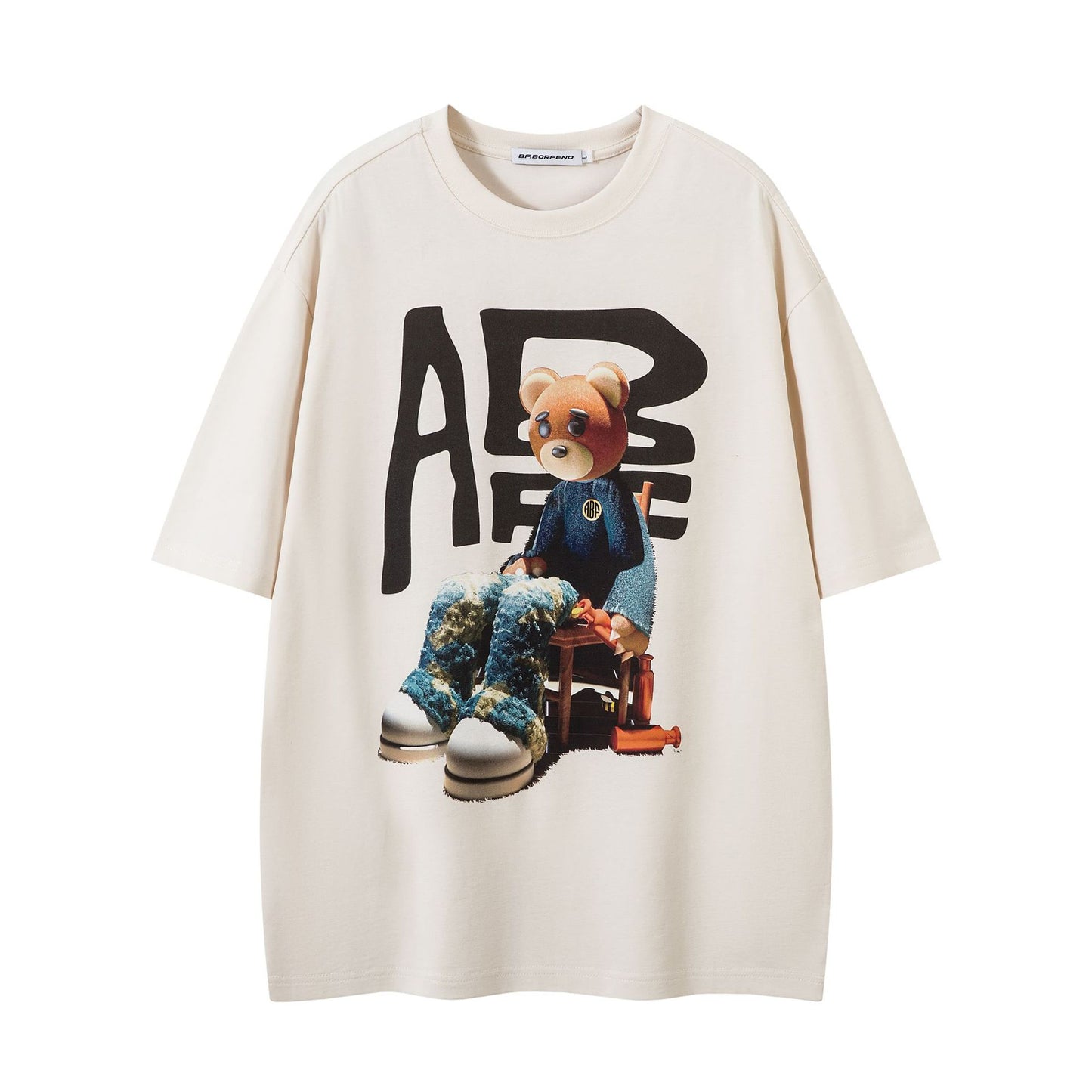 60s Style T Shirts Summer Vintage Cartoon Anime T-Shirt Short Sleeve