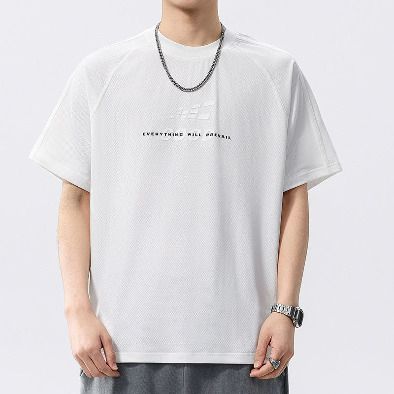 Mens T-shirts Printed Short Sleeves Summer Loose